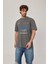 Utopia Figür Baskılı Gri Tshirt 2