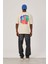 Fear Arkası Renkli Baskılı Krem Tshirt 1