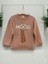 Kız Çocuk Zürafa Happy Mood Yazılı Sweatshirt 2