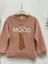 Kız Çocuk Zürafa Happy Mood Yazılı Sweatshirt 3