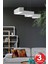 Tekno Trust Zigzag ( Gri Kasa, Gün Işığı ) Ledli Modern LED Avize, Salon, Mutfak, Oturma Yatak Odası, Sarkıt 3