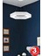 Beyaz Led Avize, Modern Tasarım, Salon, Mutfak, Oturma Odası, Yatak Odası İçin Şık Işık 2
