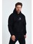 Erkek Regular Fit Yumuşacık Içi Polarlı Kordonlu Kapüşonlu Baskılı Sweatshirt 1