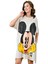 Mickey Baskılı Cotton Kumaş Elbise - Standart Beden Geniş Kesim 305 2