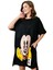 Zishan Fashion Mickey Baskılı Cotton Kumaş Elbise - Standart Beden Geniş Kesim 305 1