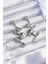 Pirinç Gümüş Renk Kıvrımlı Sallantılı Küpe - TJ-BKP9238 1