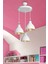Beyaz Sarkıt Avize, Salon, Mutfak, Yatak Odası, Modern, 35 cm, 1 Ampüllü 1