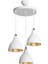 Beyaz Sarkıt Avize, Salon, Mutfak, Yatak Odası, Modern, 35 cm, 1 Ampüllü 3