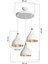 Beyaz Sarkıt Avize, Salon, Mutfak, Yatak Odası, Modern, 35 cm, 1 Ampüllü 4