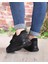242-1307 Zn (36-40) Siyah Sneaker Ayakkabı 4