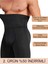 Erkek S/M-L/XL-2XL Dikişsiz Yüksek Bel Göbek Toparlayıcı Sıkılaştırıcı Boxer Korse Siyah 4