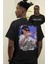 Unisex Peso Pluma Sırt Baskılı Tişört, Oversize Müzik Temalı T-Shirt 1