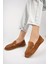 Deri Taba Süet Kadın Deri Loafer TRC77-0601 2