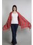 Kırmızı Siyah Viskon - Cotton Şal 2