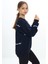 ATB-502872-3 Minimalist Baskılı Bisiklet Yaka 3 Iplik Sweatshirt 4