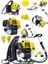 Alman 20 Hp Sırt Tipi Benzinli Motorlu Ot Çalı Tırpanı Çim Biçme Makinesi Sırt Yellow Tek 1