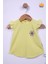 Babyhola %100 Pamuk Kız Bebek Papatya Nakışlı Kolları Güpürlü Şortlu Takım 3662 2