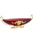 Parlak 22,5 cm Dekoratif Bordo Cam Gondol 9-03010007 1