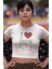 I Love Rock'n Roll Yazılı Crop Top, Kadın Rock Temalı Crop Bluz 3