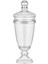 Dalia Platin Yaldızlı 34,9 cm 2 Parça Kapaklı Ayaklı Cam Kavanoz 9-01150132 1