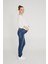 Slim Fit Likralı Hamile Jean Damlatmalı Koyu Mavi Pantolon 1012 1