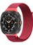 Samsung Galaxy Watch Ultra 47 mm Uyumlu Spor Loop Kordon Hasır Örgü Kayış Cırt Cırtlı Velcro 2