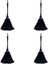 Запасные Части Пылесоса,4 Adet Moda Türkiye Tüy Silgi Siyah Plastik Saplı Temizleme Aleti (Siyah) 35CM (Yurt Dışından) 1