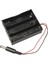 18650 Pil Yuvası 3lü 2.1mm Adaptör Soketli 3 Adet 11.1V Seri Lityum Lion Batarya Kutusu Tutucu 4