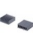 14X14X6MM Aluminyum Soğutucu Siyah M3 Yapıştırma Etiketli Raspberry Xbox Chipset Ekran Kartı Ram 3