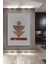 Dekoratif Ahşap Tablo Bohem Art Premium Table Çerçeve Görünümlü Dikey Duvar Dekorasyon Tablosu 2