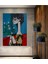 Dekoratif Ahşap Tablo Pablo Picasso Çerçeve Görünümlü Dikey Duvar Dekorasyon Tablosu 2