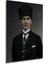 Dekoratif Dikey Atatürk Duvar Tablo Ahşap Dikdörtgen Tablo 3