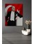 Dekoratif Atatürk ve Türk Bayrağı Temalı Ahşap Tablo Çerçeve Görünümlü Dikey Duvar Dekorasyon Tablo 2