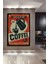 Dekoratif Tablo Coffee Retro Vintage Ahşap Poster Çerçeve Görünümlü Dikey Duvar Dekorasyon Tablosu 1