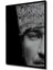 Mustafa Kemal Atatürk Yarım Portre Dikey Ahşap Tablo Çerçeve Görünümlü Dikey Duvar Dekorasyon Tablo 3