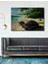 Dekoratif Tropık Ada ve Kaplumbağa Ahşap Tablo Şık Yatay Duvar Dekorasyon Tablosu 1