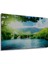 Dekoratif Göl ve Orman Manzara Ahşap Tablo Şık Yatay Duvar Dekorasyon Tablosu 3