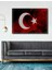 Dekoratif Ahşap Türk Bayrağı Tablo (Şanlı Bayrağımız) Şık Yatay Duvar Dekorasyon Tablosu 1