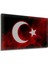 Dekoratif Ahşap Türk Bayrağı Tablo (Şanlı Bayrağımız) Şık Yatay Duvar Dekorasyon Tablosu 3
