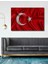 Dekoratif Ahşap Tablo Türk Bayrağı Al Bayrak Şık Yatay Duvar Dekorasyon Tablosu 1