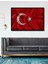 Dekoratif Ahşap Tablo Türk Bayrağı Al Bayrak Şık Yatay Duvar Dekorasyon Tablosu 2