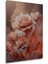 Dekoratif Powder Rose, Gerçek Ahşap Tablo, Premium Çerçeve Görünümlü Dikey Duvar Dekorasyon Tablosu 5