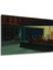 Edward Hopper - Gece Kuşları Yağlı Boya Görünümlü Ahşap Tablo Şık Yatay Duvar Dekorasyon Tablosu 3