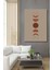 Dekoratif Bohem Minimalist Soyut Çizim Ahşap Tablo Çerçeve Görünümlü Dikey Duvar Dekorasyon Tablosu 2