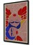 Ahşap Soyut Renkli Desenler Flower Modern Art Tablo Çerçeve Görünümlü Dikey Duvar Dekorasyon Tablosu 3