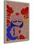 Ahşap Soyut Renkli Desenler Flower Modern Art Tablo Çerçeve Görünümlü Dikey Duvar Dekorasyon Tablosu 5