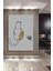 Ahşap Tablo Mid Century Matisse Bohem Soyut Minimalist Art Çerçeve Görünümlü Dikey Duvar Tablo 2
