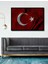 Dekoratif Ahşap Tablo Türk Bayrağı (Ay Yıldız) Şık Yatay Duvar Dekorasyon Tablosu 2
