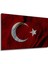 Dekoratif Ahşap Tablo Türk Bayrağı (Ay Yıldız) Şık Yatay Duvar Dekorasyon Tablosu 3