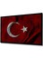 Dekoratif Ahşap Tablo Türk Bayrağı (Ay Yıldız) Şık Yatay Duvar Dekorasyon Tablosu 5